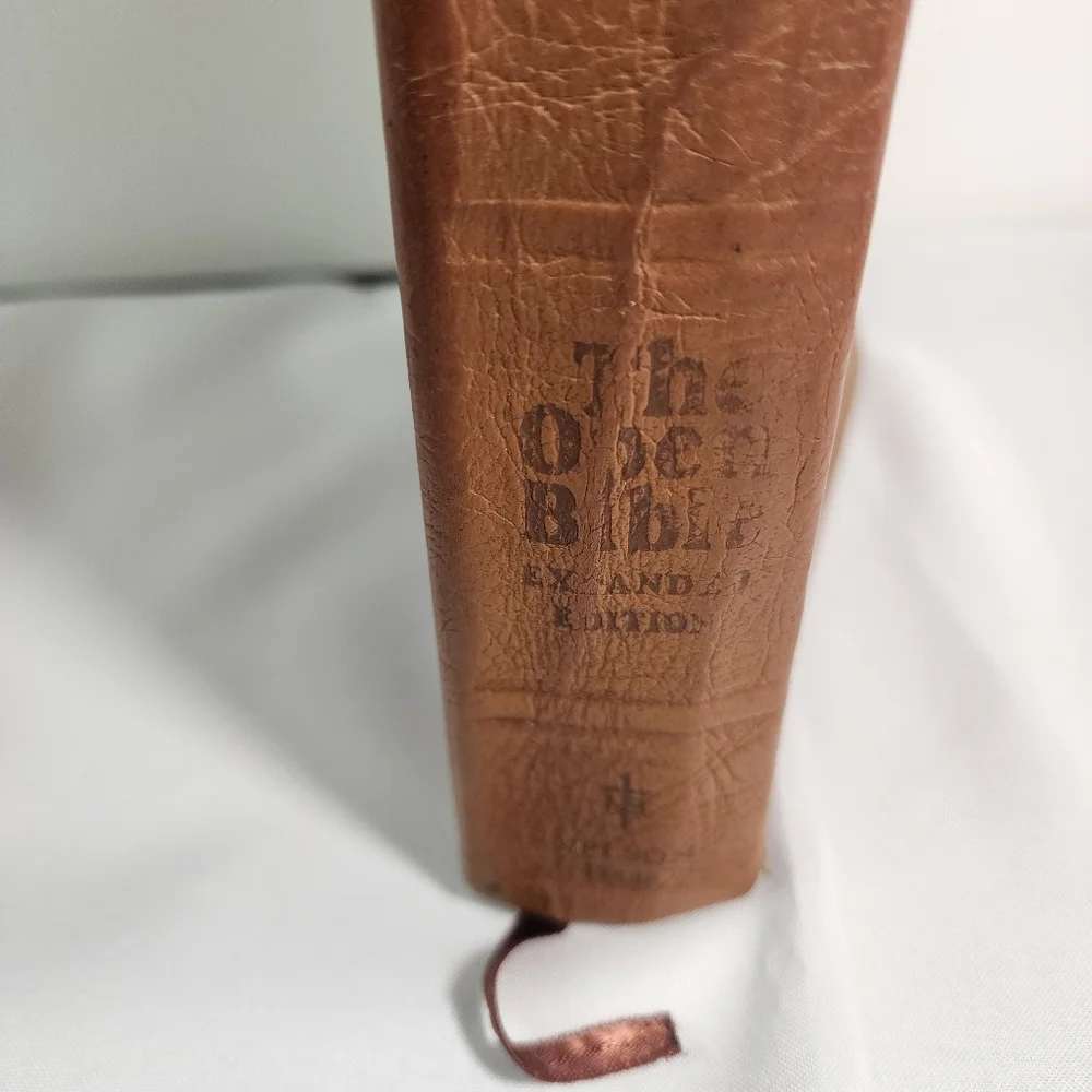 Vintage 1985 Holy Bible New King James Version The Open Bible Expanded Edition